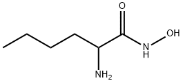 rac-(R*)-2-アミノ-N-ヒドロキシヘキサンアミド 化学構造式