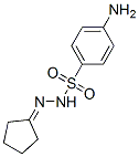 4-amino-N-(cyclopentylideneamino)benzenesulfonamide Struktur