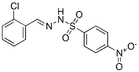 N-[(2-chlorophenyl)methylideneamino]-4-nitro-benzenesulfonamide 结构式