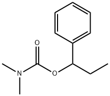 1-phenylpropyl N,N-dimethylcarbamate Structure