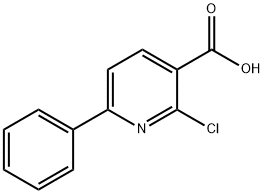 2-Chloro-6-phenylnicotinic acid Struktur