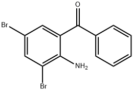 2-AMINO-3,5-DIBROMOBENZOPHENONE Struktur