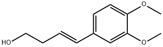 4-(3,4-ジメトキシフェニル)-3-ブテン-1-オール 化学構造式