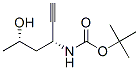 Carbamic acid, [(1R,3S)-1-ethynyl-3-hydroxybutyl]-, 1,1-dimethylethyl ester, Struktur