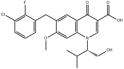 エルビテグラビル 化学構造式