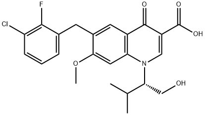 Elvitegravir Structure