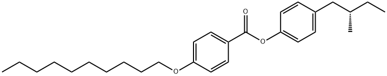 p-(2-methylbutyl)phenyl (S)-4-(decyloxy)benzoate Structure