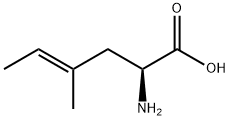 (2S,4E)-2-アミノ-4-メチル-4-ヘキセン酸 化学構造式