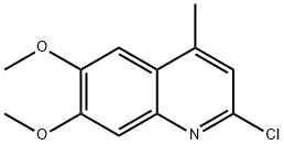 2-CHLORO-6,7-DIMETHOXY-4-METHYLQUINOLINE Structure