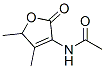 Acetamide, N-(2,5-dihydro-4,5-dimethyl-2-oxo-3-furanyl)- (9CI) Structure