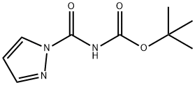 Carbamic acid, (1H-pyrazol-1-ylcarbonyl)-, 1,1-dimethylethyl ester (9CI) Structure