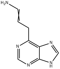 1-Propen-1-amine,  3-(1H-purin-6-yl)-  (9CI) Structure