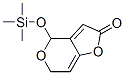 4H-Furo[3,2-c]pyran-2(6H)-one, 4-[(trimethylsilyl)oxy]- Struktur