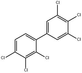 2,3,4,3',4',5'-ヘキサクロロ-1,1'-ビフェニル 化学構造式