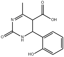 1,2,5,6-Tetrahydro-6-(2-hydroxyphenyl)-4-methyl-2-oxo-5-pyrimidinecarboxylic aci Structure