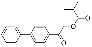 2-Methylpropionic acid 2-(1,1'-biphenyl-4-yl)-2-oxoethyl ester 结构式