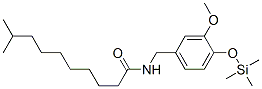 N-[[3-メトキシ-4-(トリメチルシロキシ)フェニル]メチル]-9-メチルデカンアミド 化学構造式