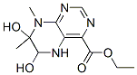 5,6,7,8-Tetrahydro-6,7-dihydroxy-7,8-dimethyl-4-pteridinecarboxylic acid ethyl ester Structure