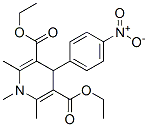 1,4-Dihydro-1,2,6-trimethyl-4-(4-nitrophenyl)-3,5-pyridinedicarboxylic acid diethyl ester Structure