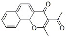 2-Methyl-3-acetyl-4H-naphtho[1,2-b]pyran-4-one Structure