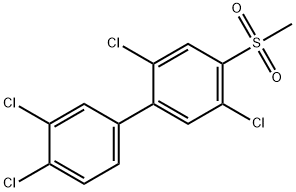 4-甲基磺酰基-2,3',4',5-四氯联苯 结构式