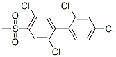 4-Methylsulfonyl-2,2',4',5-tetrachlorobiphenyl Struktur