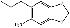 6-丙基-苯并[1,3]二氧代L-5-胺, 69797-90-6, 结构式