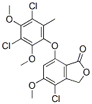 4-Chloro-7-(3,5-dichloro-2,4-dimethoxy-6-methylphenoxy)-5-methoxyisobenzofuran-1(3H)-one Struktur
