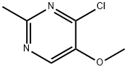 4-CHLORO-5-METHOXY-2-METHYLPYRIMIDINE, 698-33-9, 结构式