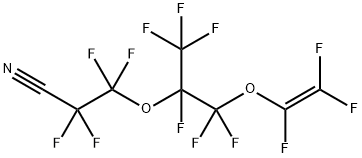 3-[1-[difluoro[(trifluorovinyl)oxy]methyl]-1,2,2,2-tetrafluoroethoxy]-2,2,3,3-tetrafluoropropiononitrile Structure