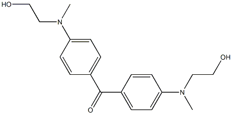 4,4'-bis[(2-hydroxyethyl)methylamino]benzophenone Structure