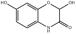 2,7-Dihydroxy-2H-1,4-benzoxazin-3(4H)-one Struktur