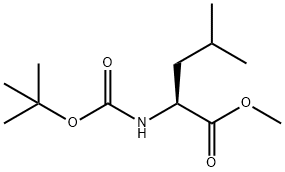 BOC-D,L-LEUCINE METHYL ESTER Struktur