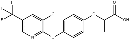 2-[4-[3-chloro-5-(trifluoromethyl)pyridin-2-yl]oxyphenoxy]propanoic acid