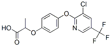 2-[4-[3-chloro-5-(trifluoromethyl)pyridin-2-yl]oxyphenoxy]propanoic ac id Structure