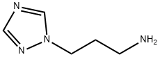 3-(1H-1,2,4-トリアゾール-1-イル)-1-プロパンアミン 化学構造式