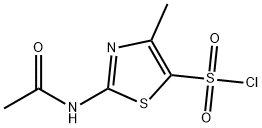 2-(アセチルアミノ)-4-メチルチアゾール-5-スルホニルクロリド 化学構造式