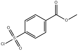 4-(Chlorosulfonyl)-benzoic acid methyl ester Struktur