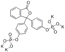 3,3-Bis[4-[[bis(potassiooxy)phosphinyl]oxy]phenyl]-1(3H)-isobenzofuranone Structure
