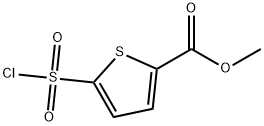 2-Thiophenecarboxylicacid,5-(chlorosulfonyl)-,methylester(9CI) Structure
