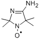 (2,2,5,5-テトラメチル-4-アミノ-3-イミダゾリン-1-イルオキシ)ラジカル 化学構造式