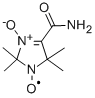 (4-カルバモイル-2,2,5,5-テトラメチル-3-オキシド-2,5-ジヒドロ-1H-イミダゾール-3-イウム-1-イル)オキシダニル 化学構造式