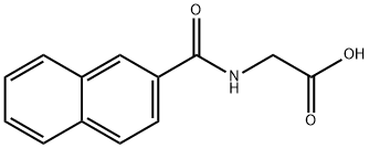 N-[(2-ナフタレニル)カルボニル]グリシン 化学構造式