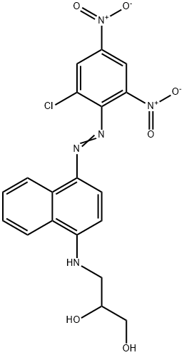 3-[[4-[(2-chloro-4,6-dinitrophenyl)azo]naphthyl]amino]propane-1,2-diol Structure