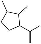 1,2-Dimethyl-3-isopropenylcyclopentane Struktur