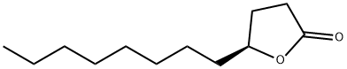 (S)-5-オクチルオキソラン-2-オン 化学構造式