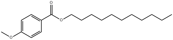 4-メトキシ安息香酸ウンデシル 化学構造式