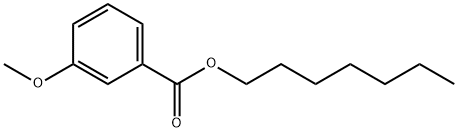 3-Methoxybenzoic acid heptyl ester Structure