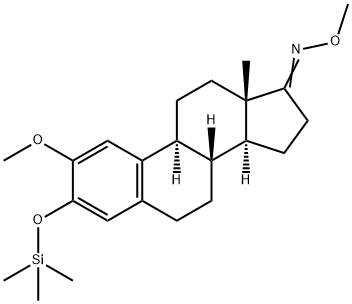 2-Methoxy-3-(trimethylsiloxy)-1,3,5(10)-estratrien-17-one O-methyl oxime Struktur