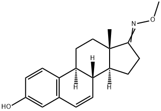 3-Hydroxy-1,3,5(10),6-estratetren-17-one O-methyl oxime Structure